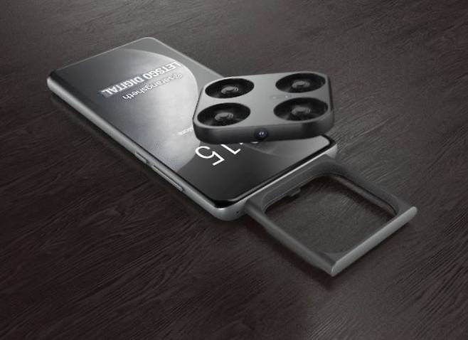 중국 스마트폰 제조사 비보(Vivo)가 2020년 12월 세계지식재산권기구(WIPO)에 특허 출원한 탈착식 플라잉 카메라를 갖춘 스마트폰 예상 이미지. [렛츠고 디지털 홈페이지]