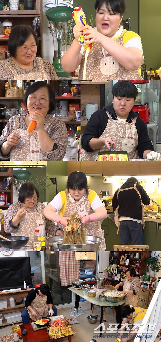 Daraai is a fruit salad on Japchae with a kimjang level.Jennie Kim Lee Guk-joo, a kitchen utensil maker, is showing off a surprisingly large-sized Hansang. A variety of kitchen utensils, including a commercial electric Tteok-bokki machine,In the 235th MBC entertainment program Point of Omniscient Interfere (hereinafter referred to as Point of Omniscient Interfere), which is broadcasted on the afternoon of the 18th, the Lee Guk-joo family gives a warm impression to Lee Sang-su Manager.Lee Guk-joo demonstrates his cooking skills for his mother, Brother, before preparing for a hearty meal.On this day, Lee Guk-joo will show Tteok-bokki machine and Bread steamer for business.Lee Guk-joo, who had previously sold kitchen utensils such as mini rice cookers, is expected to bring up a variety of kitchen utensils.Lee Guk-joos mother and sister take a picture of Tteok-bokki in a bowl and admire the taste even though they are hitting it.On the same day, Lee Guk-joo shows off a huge Sang-sang with his mother and brother.The three people shout fighting to the amount of unbelievable material, raising excitement and spurring preparations for full-scale food.Lee Guk-joo invokes the Japchae skill, which is reminiscent of kimjang, to make Japchae for dozens of servings.When Japchae or fruit salad is mixed, it uses a large ball that appears almost when it is kimjang, proving its extraordinary size.Especially, it shows the scale of the past which is beyond imagination such as the appearance of a large amount of mayonnaise in making fruit salad, and it stimulates curiosity.His brother also falls into the swamp of infinite material care and uses two eggs to cast the bandits.On the other hand, the Lee Guk-joo family is filled with the sincerity of the previous class, facing the shark manager continues the storm.In the meantime, attention is focused on the fact that the party scene, which was pleasant due to the unexpected event, exploded and became a sea of tears in an instant.