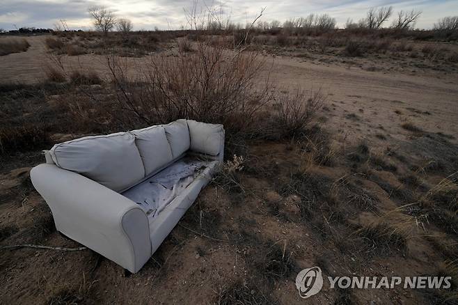 말라버린 캔자스의 강 [AP 연합뉴스 자료사진. 재판매 및 DB 금지]