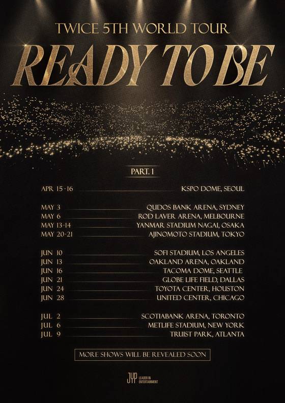 Girl group Twice announces dates, cities for 'Ready to Be' world tour