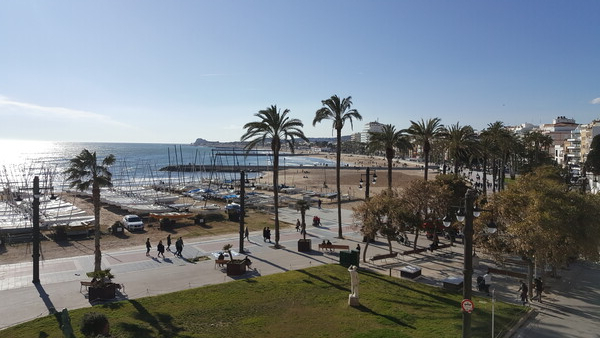 바르셀로나 해변가의 모습