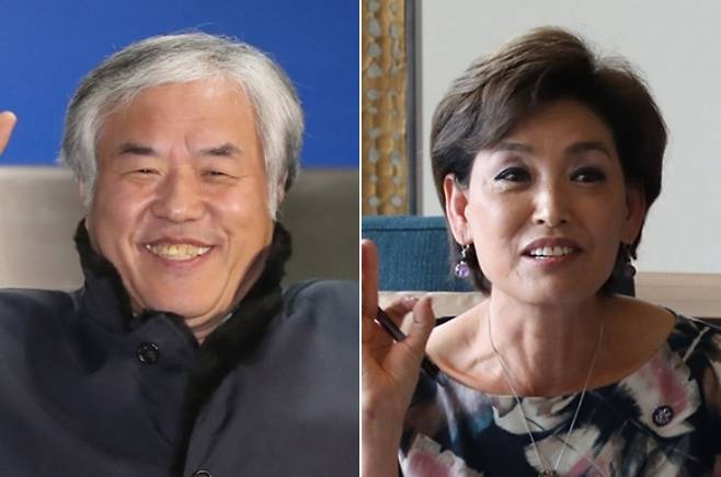 왼쪽부터 사랑제일교회 전광훈 목사와 미국 연방 하원 영 김 의원. 연합뉴스