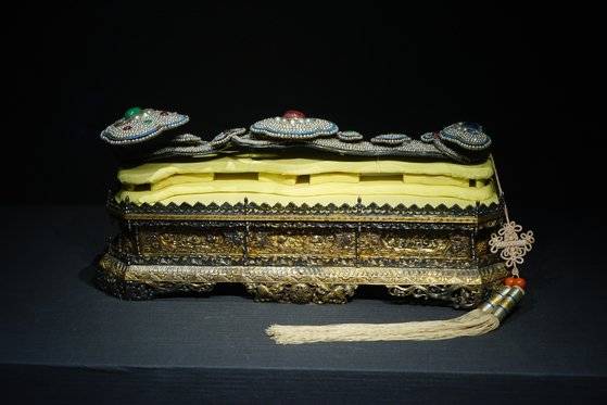 금과 옥으로 만든 청나라 때 상자. [사진 강인욱, 위키피디아]