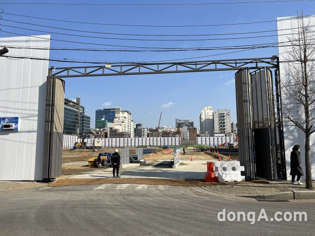 영등포자이 디그니티 주변도로 사업지 현장