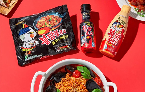 The rise in Samyang Foods is largely attributed to Buldak-bokkeum-myeon. [Source : Samyang Foods]