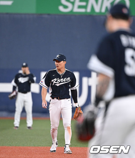 [OSEN=오사카, 손용호 기자] 6일 오사카 교세라돔에서 2023 WBC(월드베이스볼클래식) 에 참가한 한국대표팀이 오릭스 버팔로스와 연습경기를 가졌다.