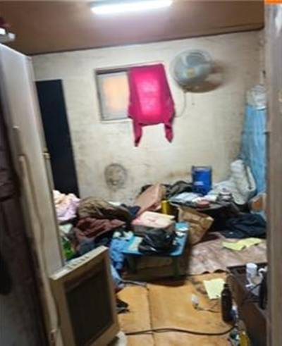 60대 태국인 불법체류 돼지농장 직원이 거주하던 돈사 옆 숙소. 포천이주노동자센터 제공