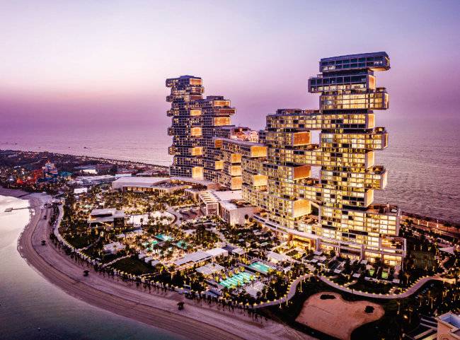 아틀란티스 더 로얄 호텔 야경. [쌍용건설 제공]