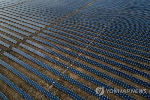 미국 텍사스주에 설치된 태양광 패널 [AFP=연합뉴스 자료사진]