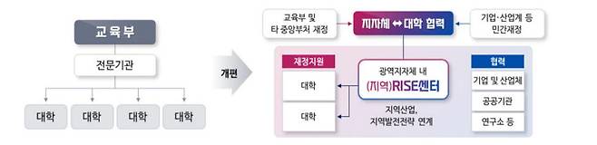 대학지원체계 전환. 자료=교육부