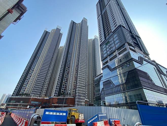 청량리역 한양수자인 그라시엘 전경. / 사진= 송재민 기자 makmin@