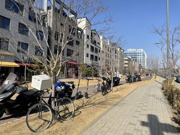 고덕동에 빌라가 들어선 모습. (사진=최수진 기자)
