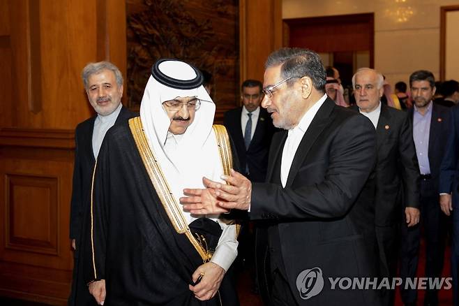 이란-사우디, 관계 정상화 합의 [로이터 연합뉴스 자료사진. 재판매 및 DB 금지]