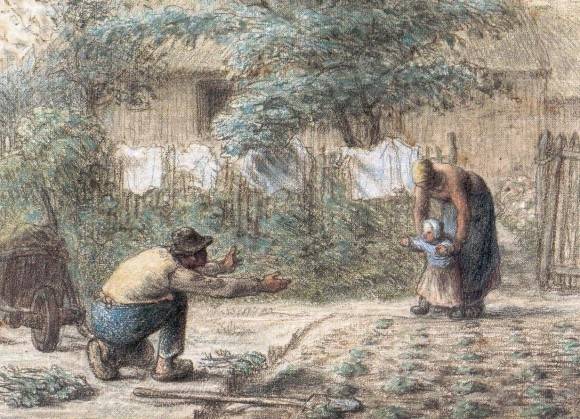 밀레의 '첫걸음' 로렌 로저스 박물관 소장