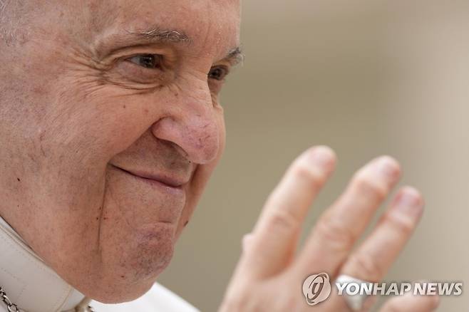 프란치스코 교황 [AP=연합뉴스 자료사진. 재판매 및 DB 금지]