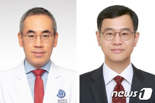 강남세브란스병원 이비인후과의 임재열 교수(왼쪽), 이승진 한림대학교 언어청각학부 교수/강남세브란스병원 제공