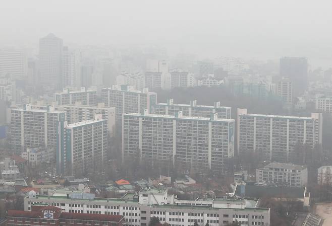 서울 강남구 일대 아파트 단지의 모습. [연합]