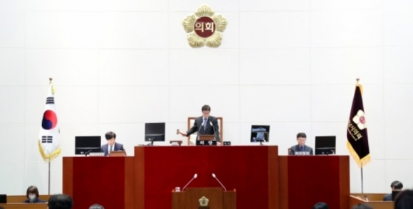 성남시의회 1280회 임시회 장면. 성남시의회 제공