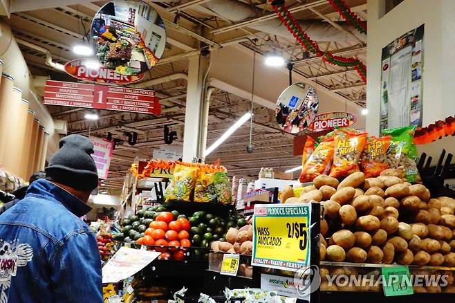 미국 뉴욕의 한 슈퍼마켓 [AFP/게티이미지 연합뉴스 자료사진]
