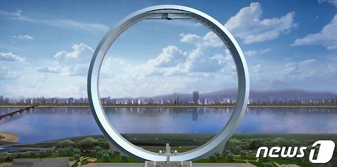 우대성 '우연히 건축사무소(전 오퍼스 건축)' 대표가 홈페이지에 공개한 2000년 '천년의 문' 기획안 사진.