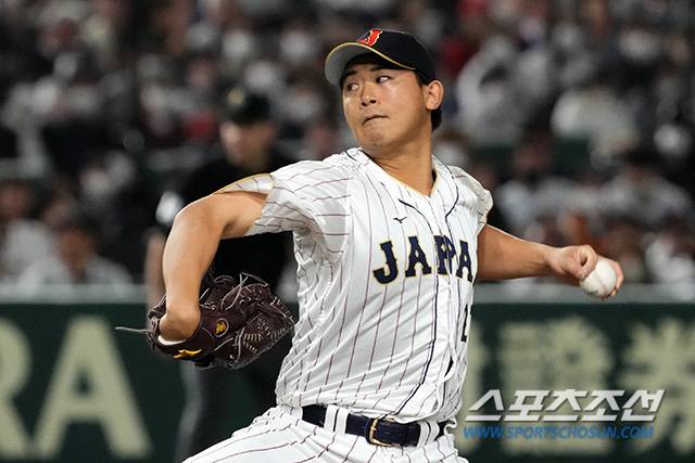 이번 대회에서 중간투수로 등판하고 있는 이마나가. 사진출처=일본야구대표팀 홈페이지