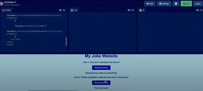 그레그 브록맨 오픈 AI 사장의 메모를 입력하자 GPT-4가 만든 코드. /오픈AI 유튜브