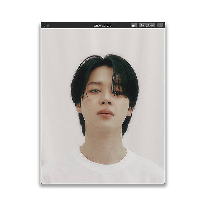 The "Software" ver. concept image of Jimin's first solo album "Face." (Big Hit Music)