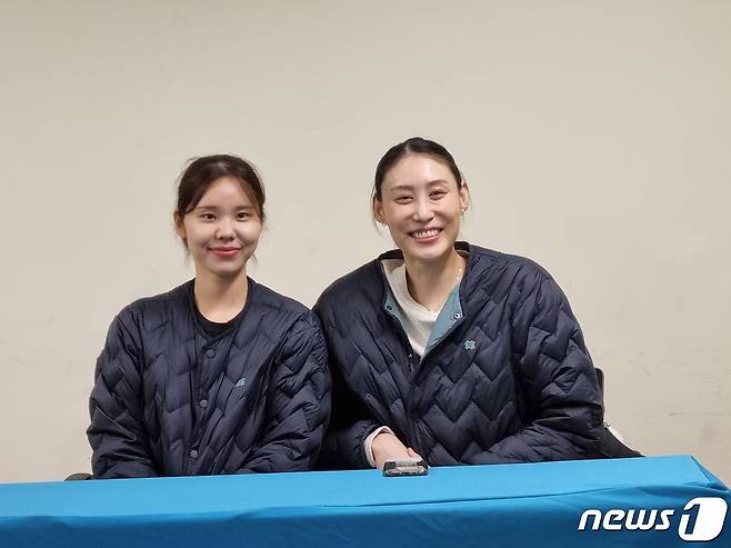 이윤정(왼쪽)과 배유나ⓒ News1 안영준 기자