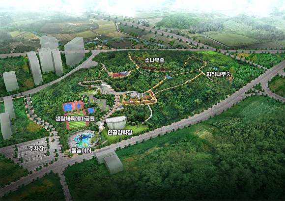전라북도 고창군에 새롭게 조성될 "고창나들목공원'의 조감도[사진=고창군청]