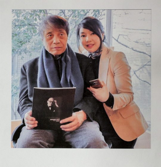 지난 2016년 김건희 여사와 안도 다다오가 협업할 당시 찍은 사진. 대통령실 제공