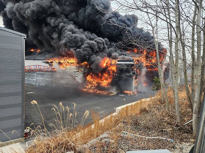 [김제=뉴시스]전북소방본부 제공. *재판매 및 DB 금지