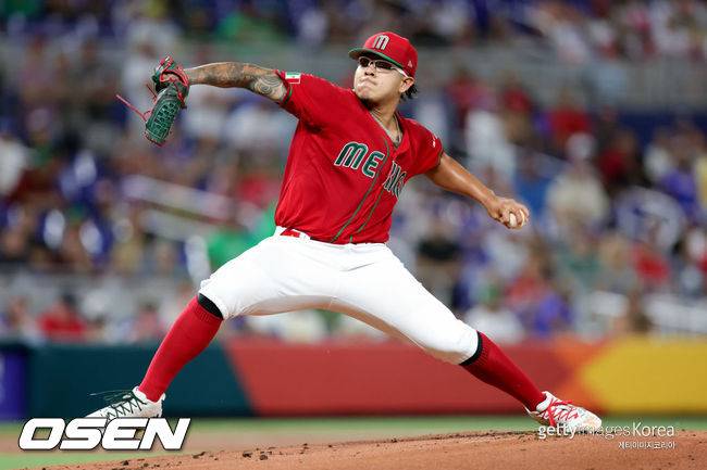 [사진] 멕시코 대표팀 선발투수 홀리오 유리아스. ⓒGettyimages(무단전재 및 재배포 금지)