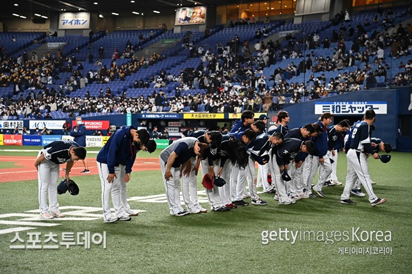 2023 WBC에서 1라운드 탈락의 고배를 마신 대한민국 야구 국가대표팀 / 사진=Gettyimages 제공