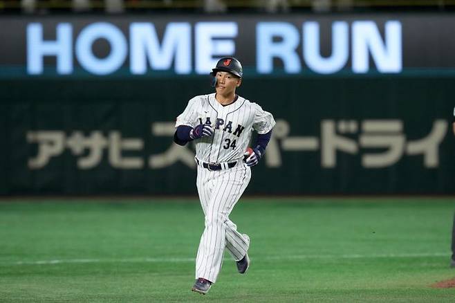 WBC 타점 1위를 달리고 있는 요시다 마사타카. ⓒ AP=뉴시스