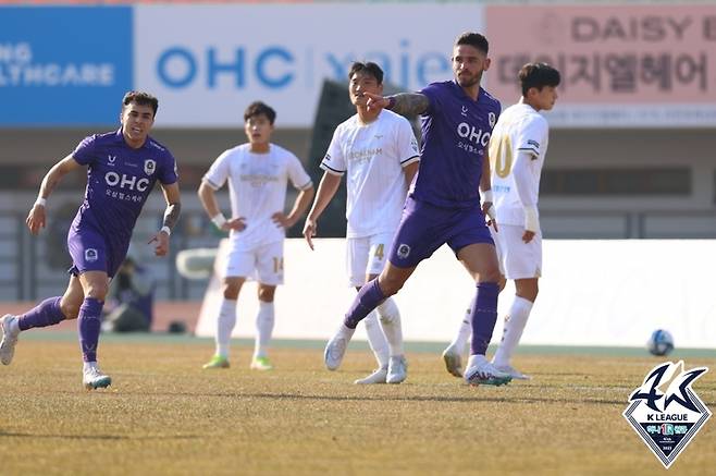 [서울=뉴시스]K리그2 안양 조나탄. (사진=프로축구연맹 제공)