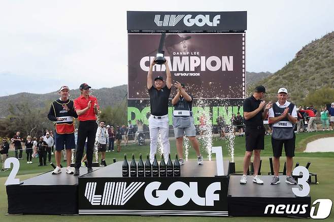 대니 리가 리브 골프에서 우승을 차지했다. ⓒ AFP=뉴스1