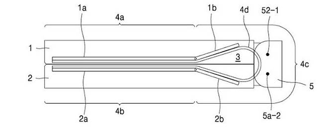 삼성전자가 2016년에 특허 출원한 물방울 형태 힌지 (출처=특허청)