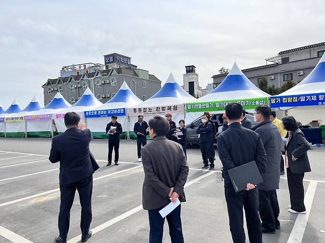 [전주=뉴시스] 전북도, 지역 축제장 안전점검 모습. *재판매 및 DB 금지