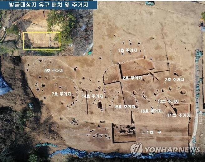 양산 다방동 패총 (양산=연합뉴스) 경남 양산시가 2021년부터 발굴조사를 하는 다방동 패총 유구배치 현황 2023.3.20 [양산시 제공. 재판매 및 DB 금지] seaman@yna.co.kr
