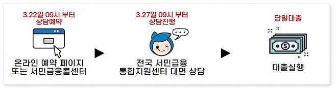 소액생계비대출 이용절차 /자료 =금융위원회