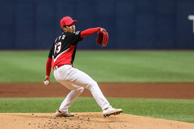 ▲ 즉시전력감 호평을 받고 있는 KIA 1라운드 지명자 윤영철 ⓒKIA타이거즈