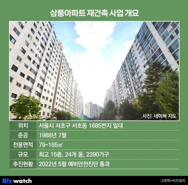 삼풍아파트 재건축사업 개요./그래픽=비즈워치