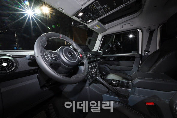 이네오스 오토모티브가 22일 서울 중구 반얀트리에서  ‘그레나디어’를 아시아 최초로 공개하고 있다. ‘그레나디어’는 다양한 수상경력으로 인정 받은 BMW 3.0리터 직렬 6기통 터보차저 엔진이 장착 되었으며 국내 판매 가격은 미정이다. (사진=방인권 기자)