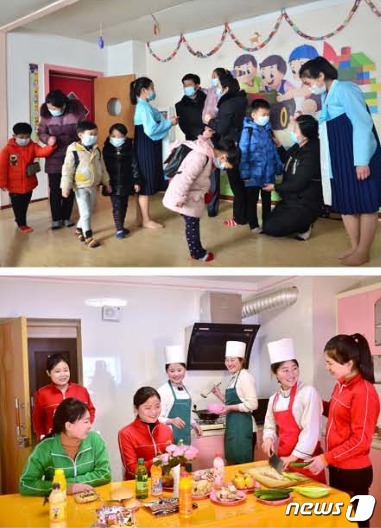 북한은 화보집 '조선' 3월호에서 최근 '여성들의 일터'라는 기사를 통해 평안북도 소재 신의주방직공장의 여성근로자들을 조명했다.('조선' 갈무리)