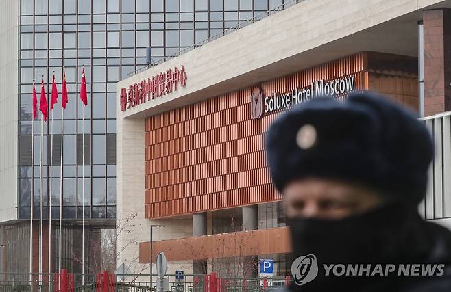 시진핑 중국 국가주석이 방러 기간 머문 솔룩스 호텔 [EPA=연합뉴스. 재판매 및 DB 금지]