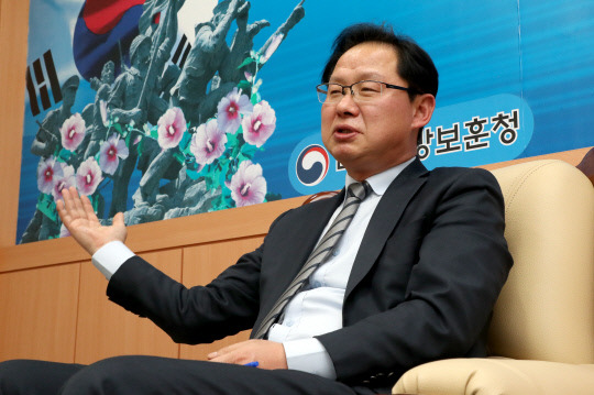 강만희 대전지방보훈청장이 대전일보와의 인터뷰에서 지역 내 보훈문화 확산을 위해 최선을 다하겠다는 의지를 밝혔다. 사진=최은성 기자