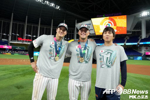 오타니와 눗바는 일본의 WBC 우승에 기여했다. 사진=ⓒAFPBBNews = News1