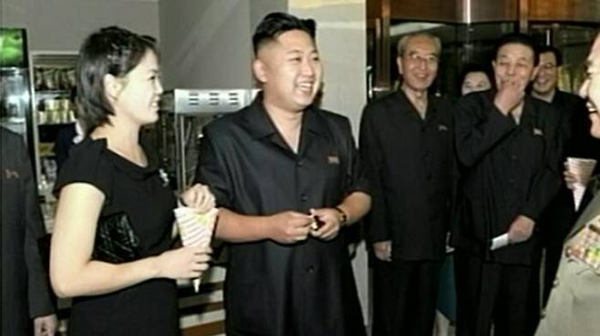 2012년 당시 김정은-리설주 부부