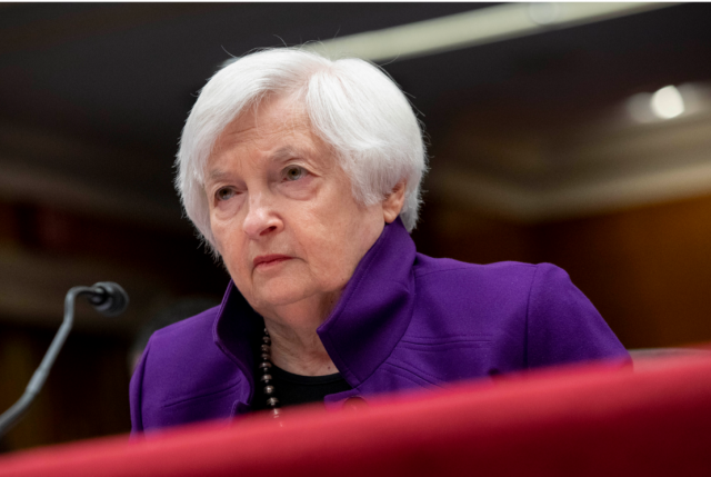 22일의 단호했던 옐런 재무장관. 그러나 다음날 말을 바꿈. 워싱턴=AP 뉴시스