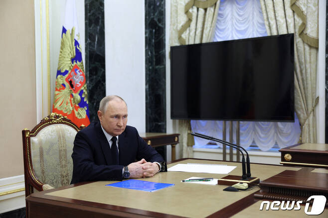 블라디미르 푸틴 러시아 대통령 2023.3.25 ⓒ 로이터=뉴스1 ⓒ News1 정윤미 기자